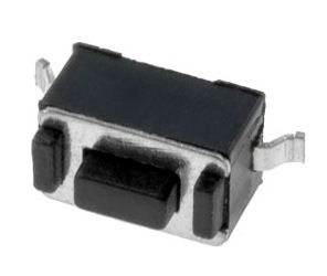 Mygtukas OFF-(ON), nefiks. 2k. 0.05A/12VDC SPST-NO 3x6mm SMT; h=4.3mm