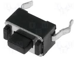 Mygtukas OFF-(ON), nefiks. 2k. 0.05A/12VDC SPST-NO 3.5x6mm THT; h=5.0mm