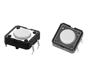 Mygtukas OFF-(ON) nefiks, 4k. 0.05A/24VDC SPST-NO 12x12mm, THT, Omron