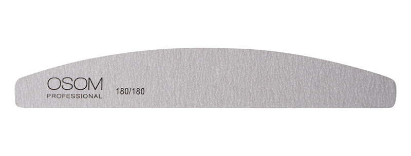 Dildė nagams Osom Professional Quality Half Moon Shape, zebra, EB179228180180 180/180, 1 vnt, 1/25