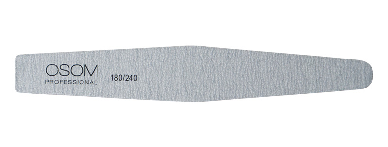 Dildė nagams Osom Professional Diamond Shape, zebra, EB17756180240 180/240, 1 vnt, 1/25