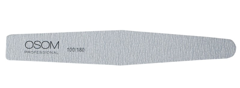 Dildė nagams Osom Professional Diamond Shape, zebra, 100/180, 1 vnt OSOMP1018, 1/25