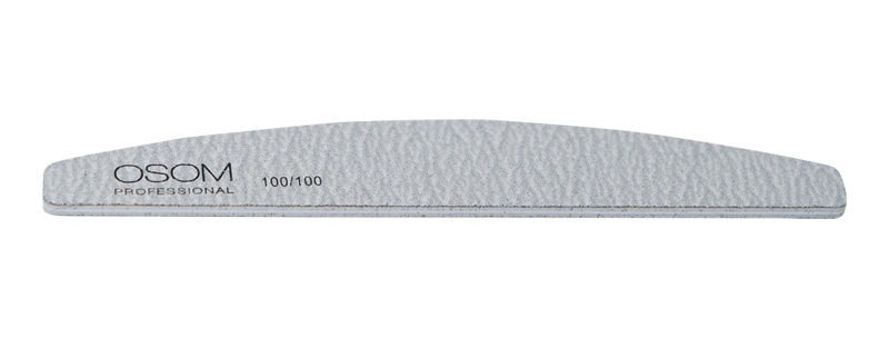Dildė nagams Osom Professional Half Moon Shape, zebra, 100/100, 1 vnt OSOMP1010, 1/25