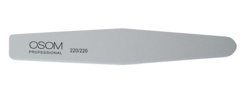 Dildė nagams Osom Professional, Diamond Shape, grey, 220/220, 1 vnt OSOMP2222, 1/12