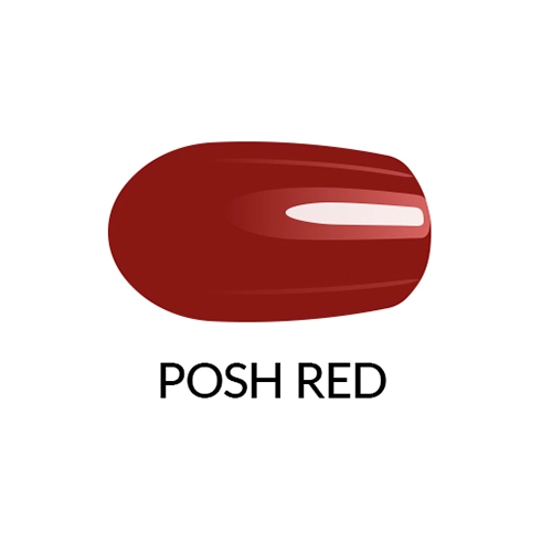 Nagų lakas GEL FINISH - POSH RED