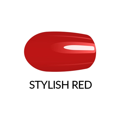 Nagų lakas GEL FINISH - STYLISH RED