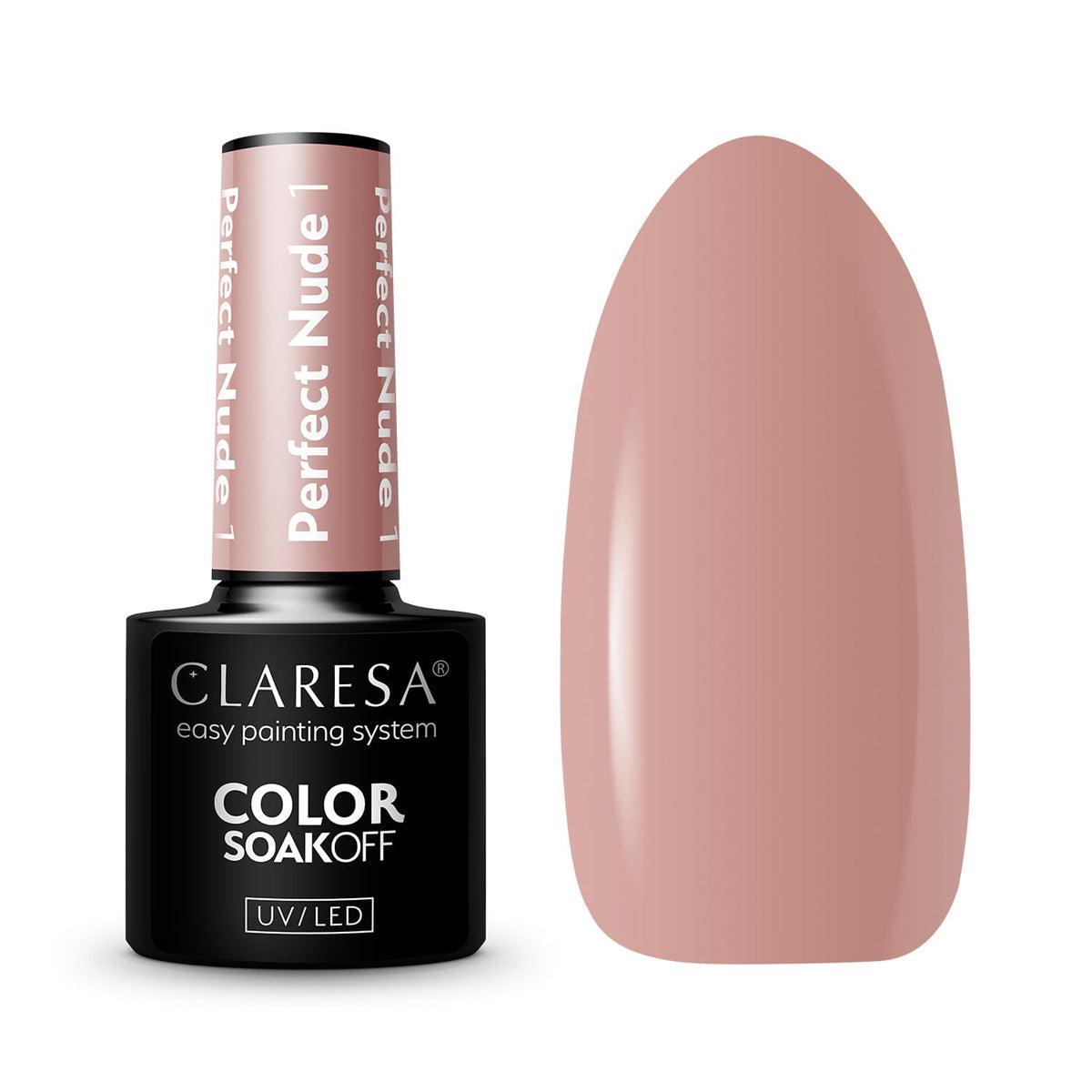 CLARESA hibridinis nagų lakas PERFECT NUDE 1, 5g