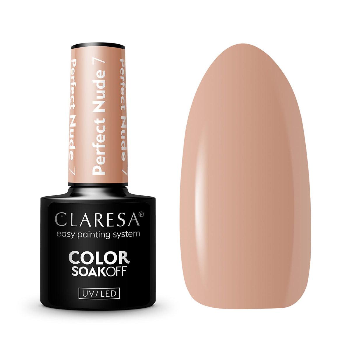 CLARESA hibridinis nagų lakas PERFECT NUDE 7, 5g