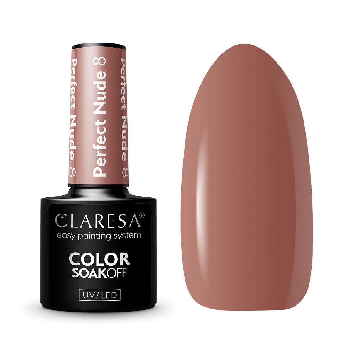 CLARESA hibridinis nagų lakas PERFECT NUDE 8, 5g