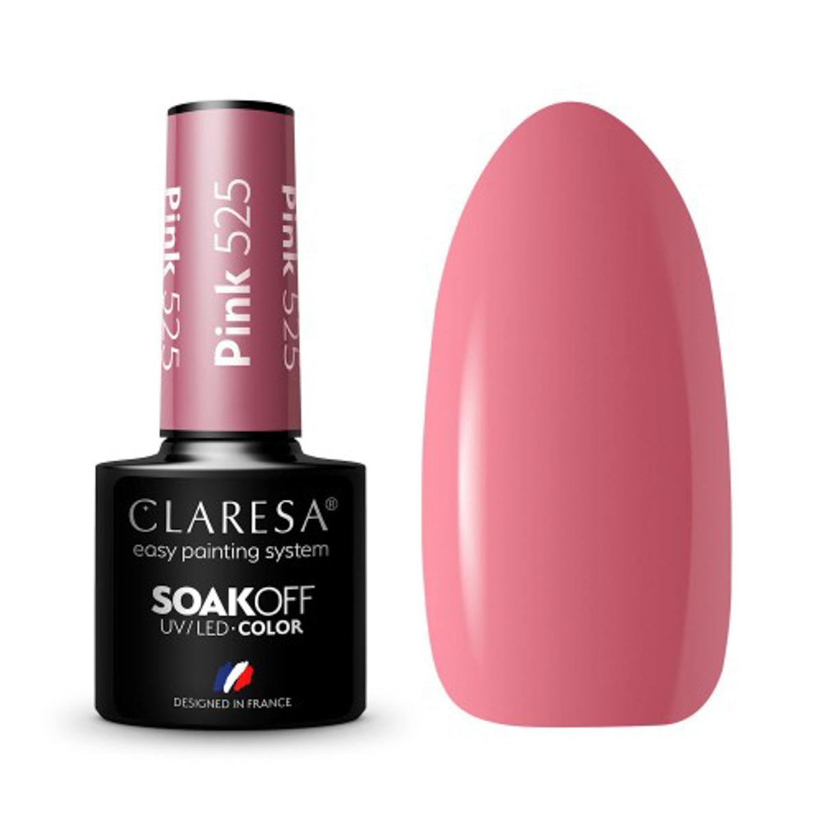 CLARESA hibridinis nagų lakas PINK 525, 5g