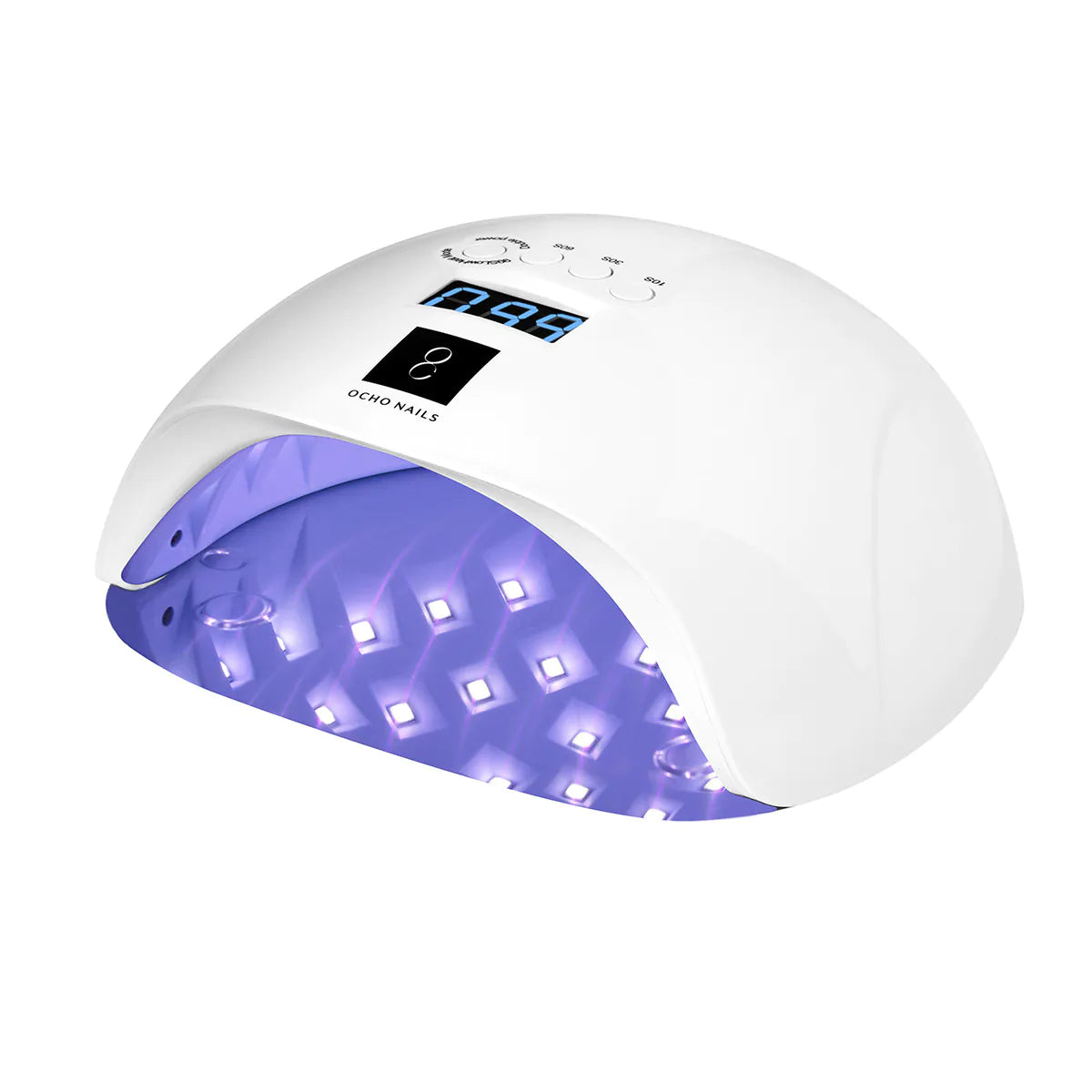 Nagų lempa UV/LED OCHO NAILS X13 su veidrodiniu dugnu 65W