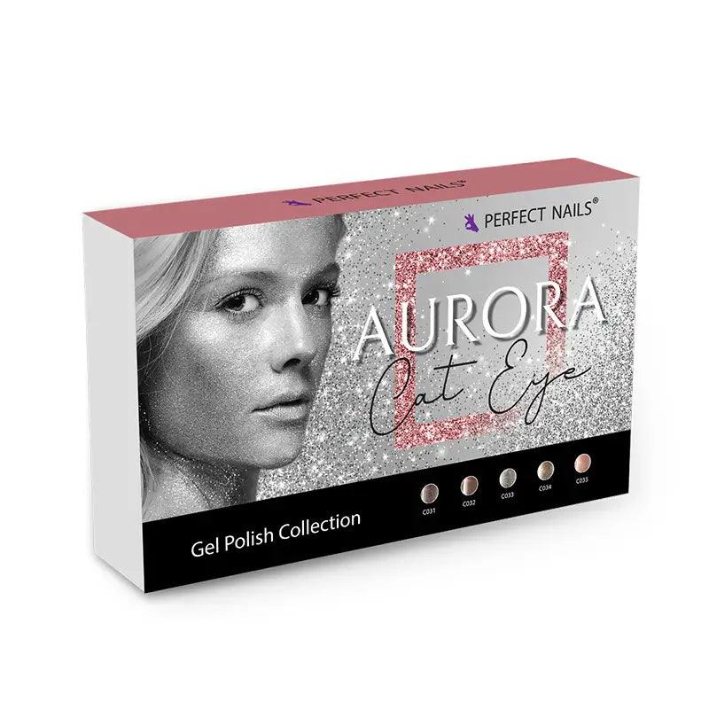 PERFECT NAILS Aurora Cat Eye gelio lako rinkinys