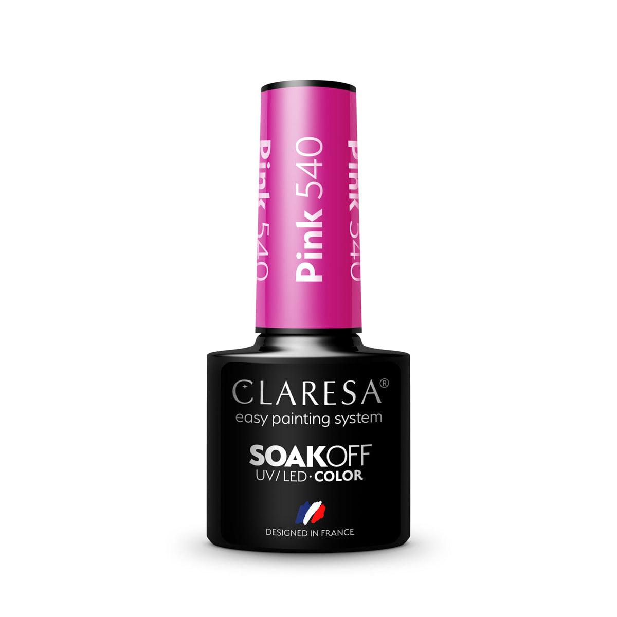 CLARESA hibridinis nagų lakas PINK 540, 5g