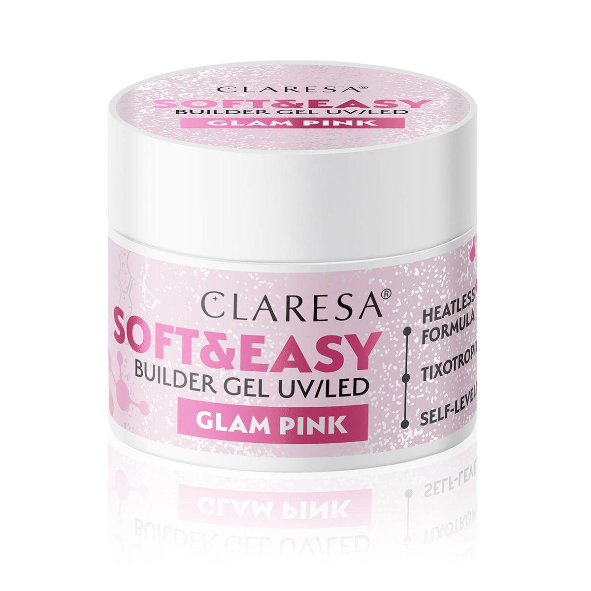 CLARESA nagų gelis Soft&Easy Glam Pink, 12g