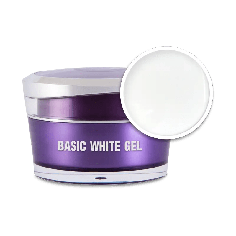 PERFECT NAILS Basic White Gel priauginimo gelis, 15g