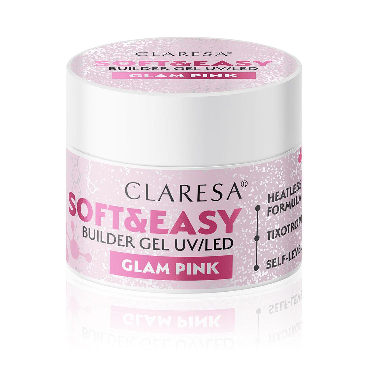 CLARESA nagų gelis Soft&Easy Glam Pink, 45g