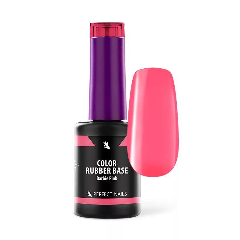 PERFECT NAILS Rubber Base guminis bazės pagrindas BARBIE PINK, 8ml