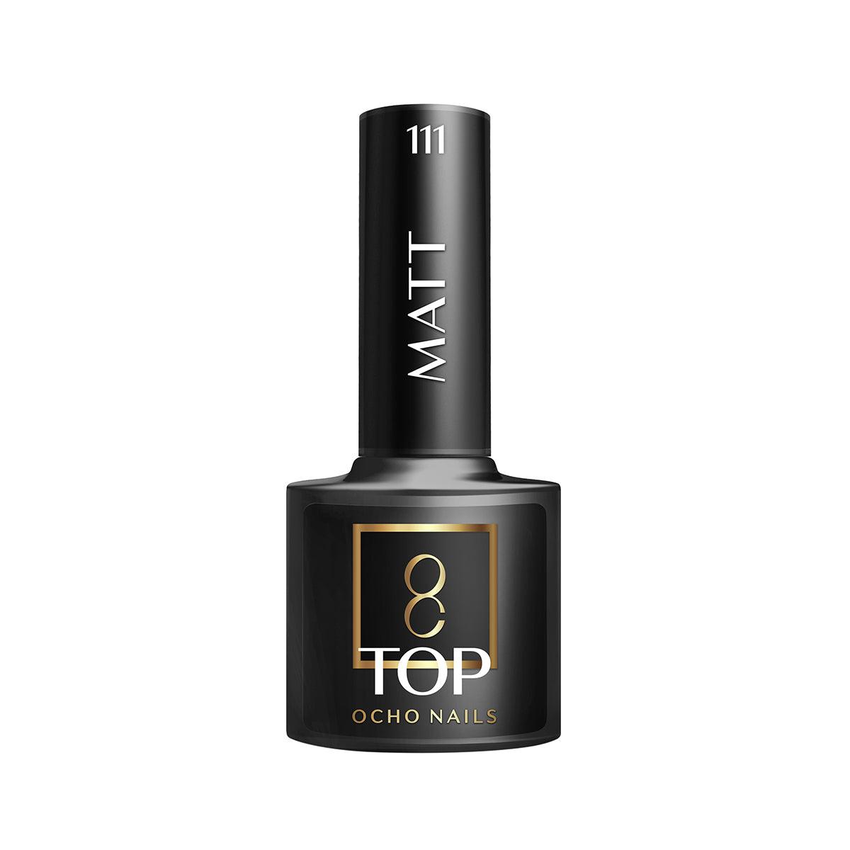 OCHO NAILS viršutinis matinis lako sluoksnis be lipnumo TOP MATT 111, 5g