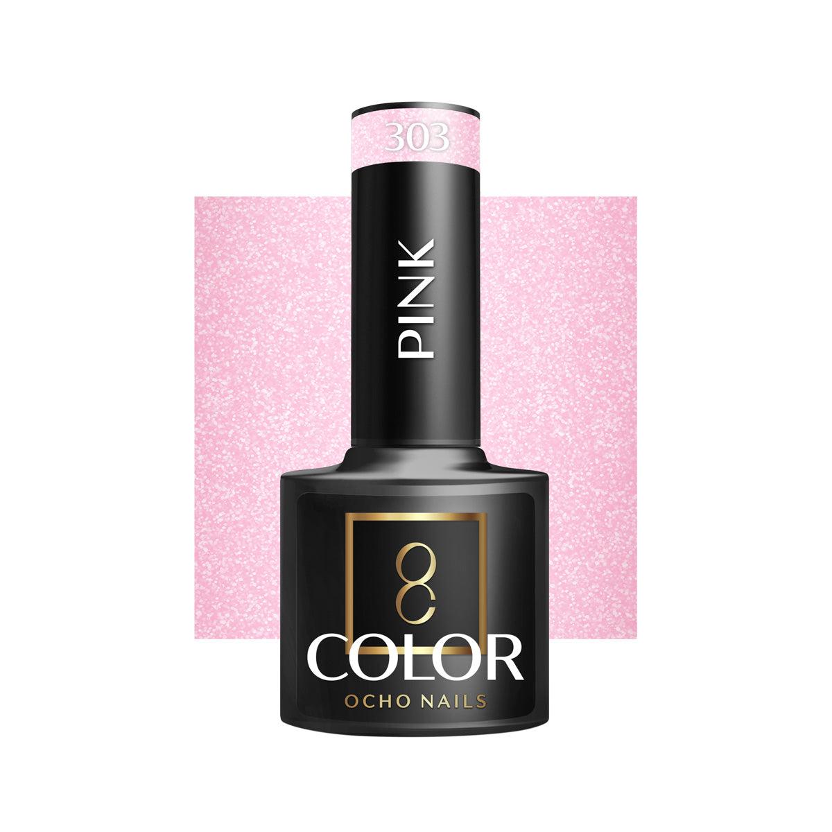 OCHO NAILS hibridinis nagų lakas PINK 303, 5g