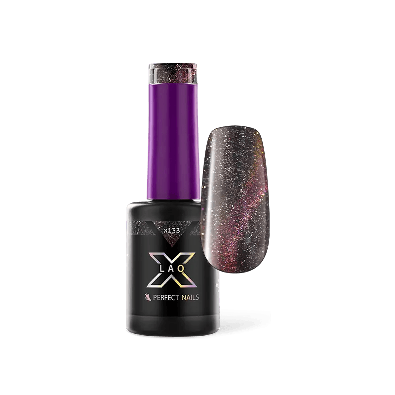 PERFECT NAILS LaQ X Flash Cat Eye gelinis lakas Pink Glam X133, 8 ml.