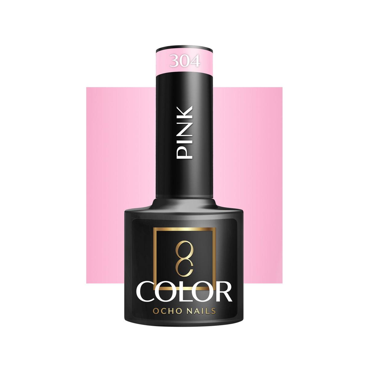 OCHO NAILS hibridinis nagų lakas PINK 304, 5g