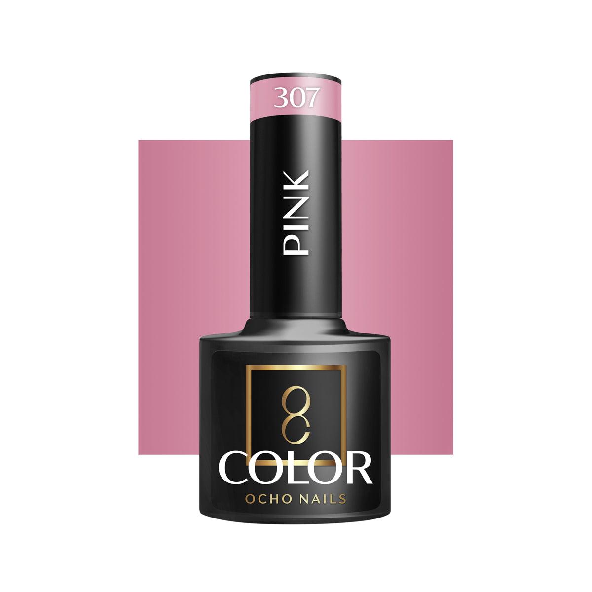 OCHO NAILS hibridinis nagų lakas PINK 307, 5g