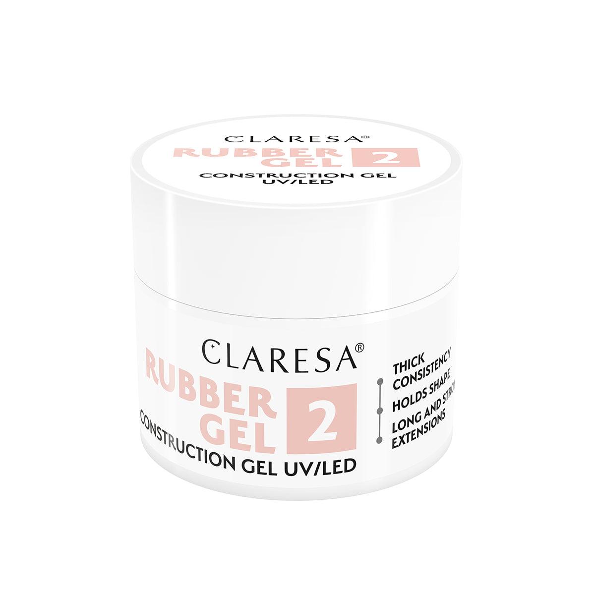 CLARESA nagų priauginimo gelis RUBBER GEL 2, 12g