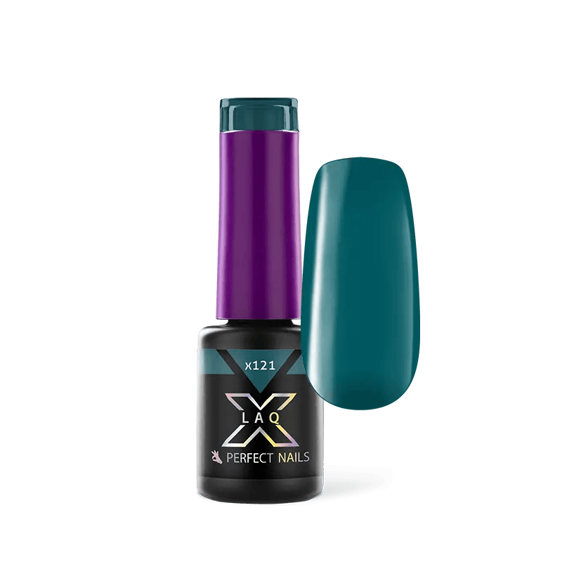 PERFECT NAILS LAQ X gelinis lakas Babylon Blue X121, 4 ml.