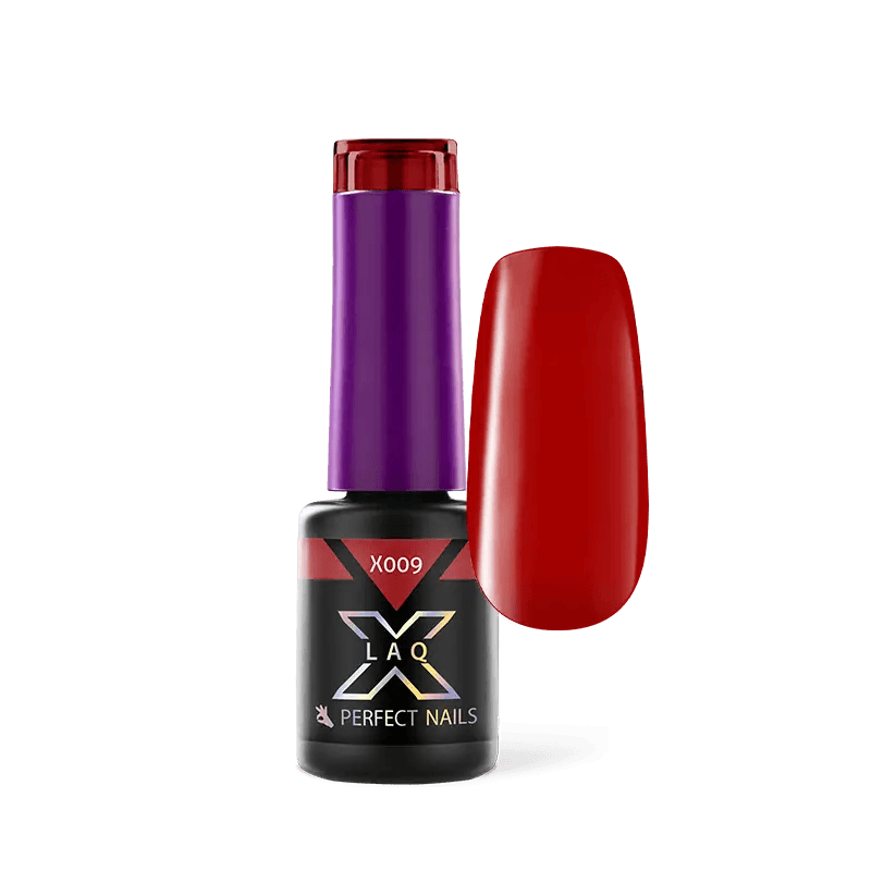PERFECT NAILS LaQ X gelinis lakas Cherry Red X009, 4 ml.