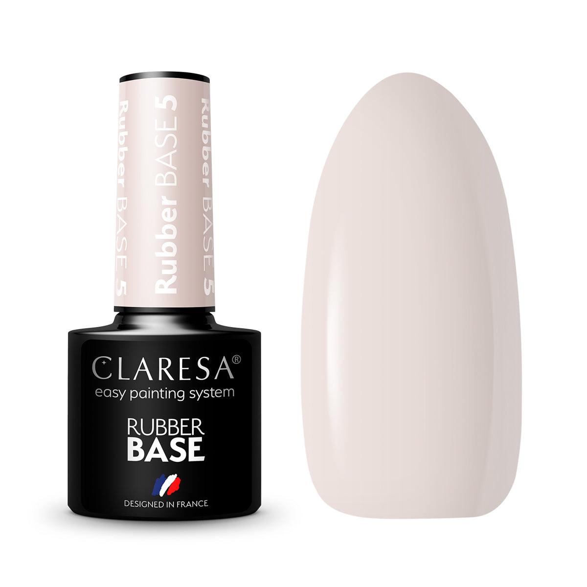 CLARESA gelinio lako kaučiukinė bazė RUBBER BASE 5, 5g