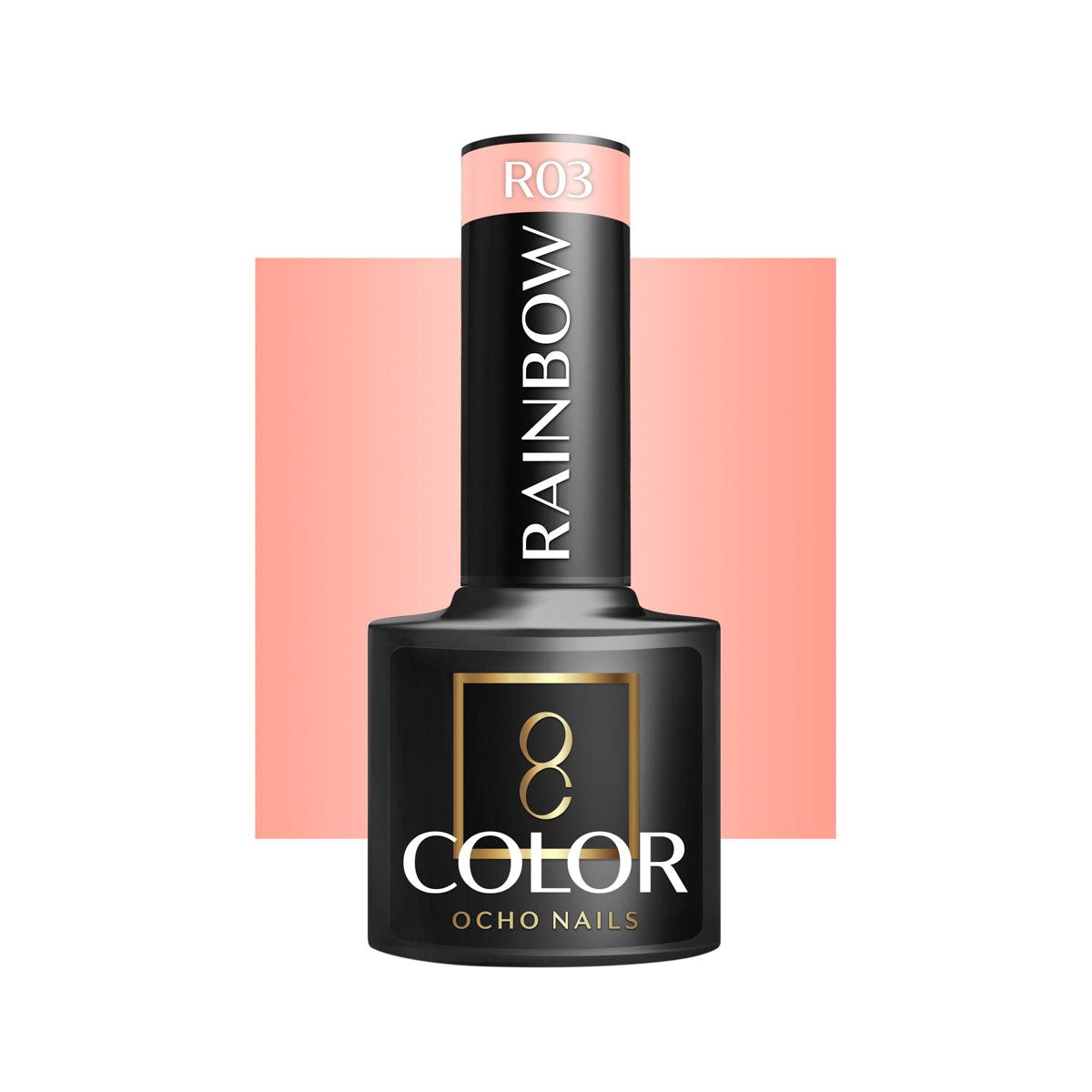 OCHO NAILS hibridinis nagų lakas RAINBOW R03, 5g