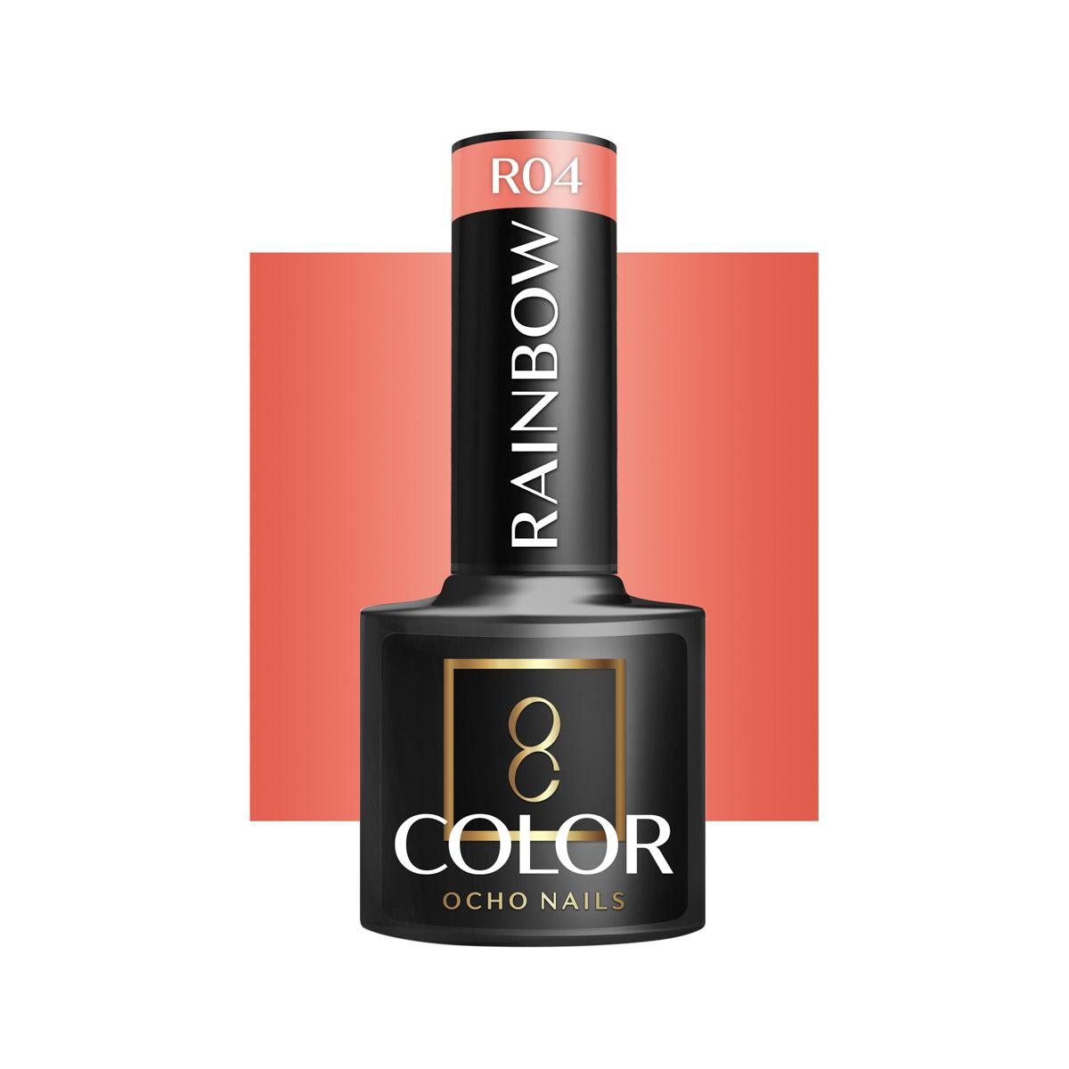OCHO NAILS hibridinis nagų lakas RAINBOW R04, 5g