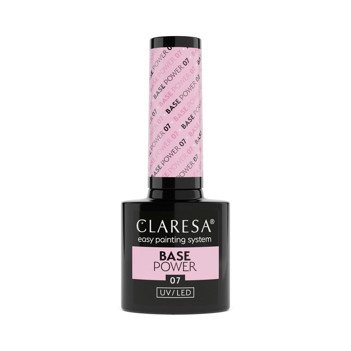 CLARESA nerūgštinė hibridinė gelinio lako bazė Power Base 07, 5g