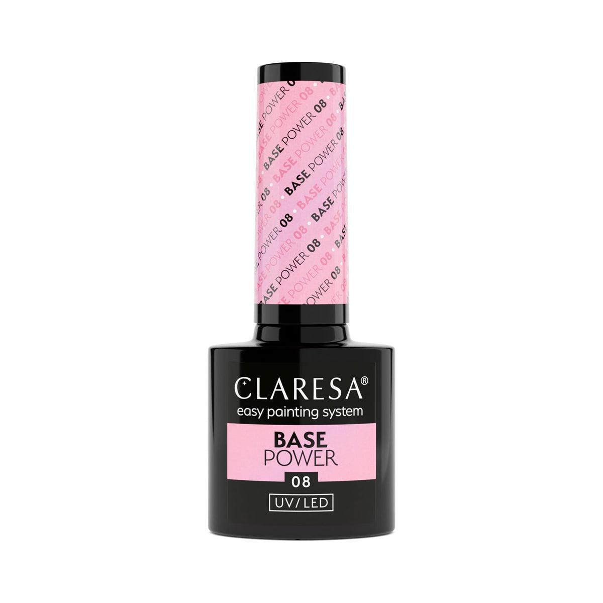 CLARESA nerūgštinė hibridinė gelinio lako bazė Power Base 08, 5g