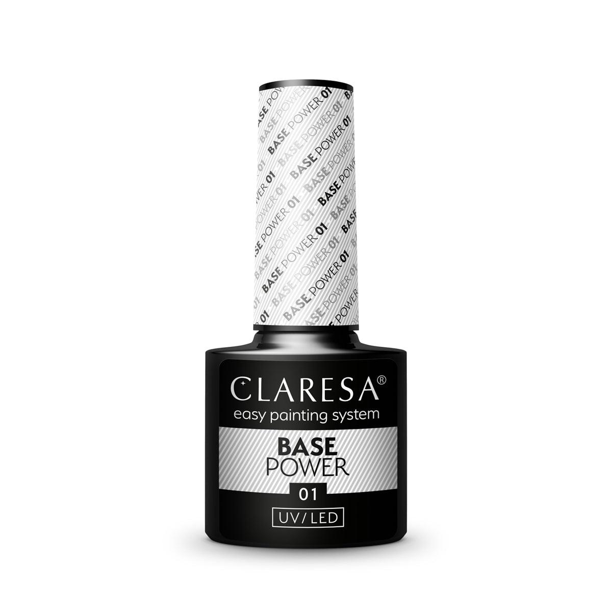 CLARESA gelinio nagų lako bazė BASE POWER 01, 5g