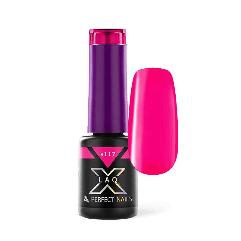 PERFECT NAILS LAQ X gelinis lakas Pink Hibiscus X117, 4 ml.