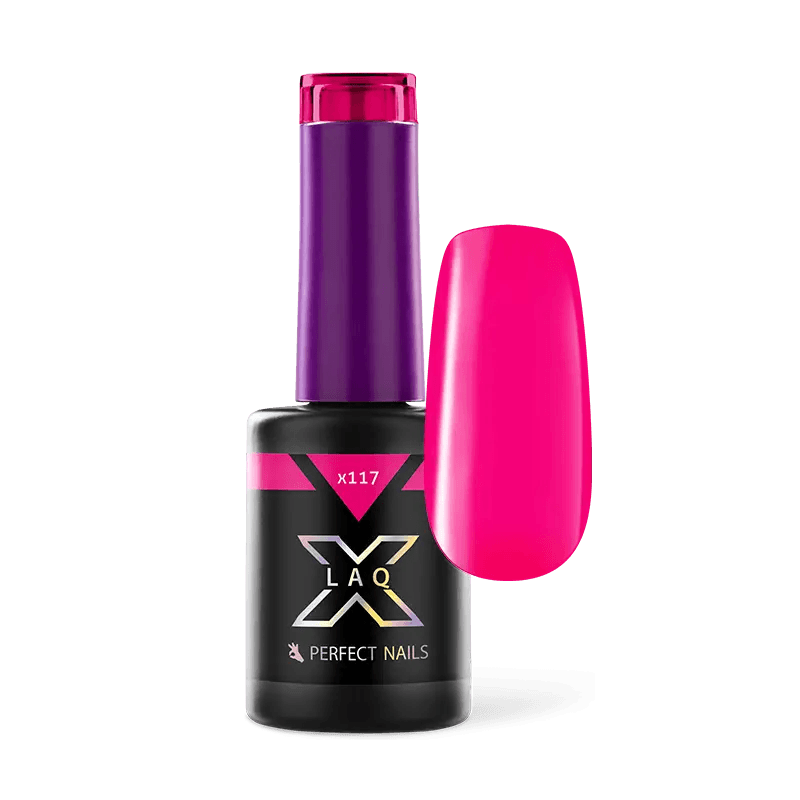 PERFECT NAILS LAQ X gelinis lakas Pink Hibiscus X117, 8 ml.