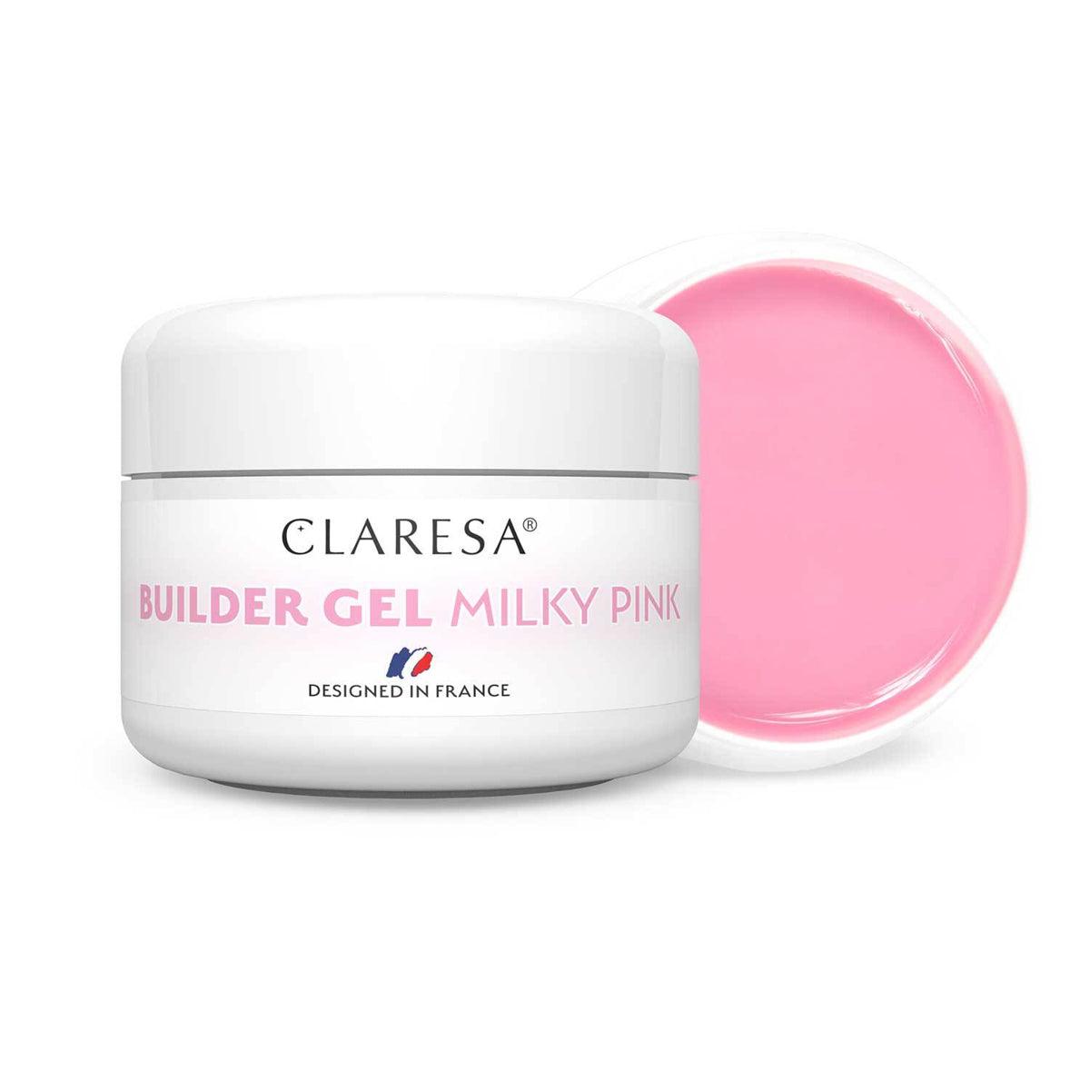 CLARESA priauginimo gelis BUILDER GEL Milky Pink, 15 g.