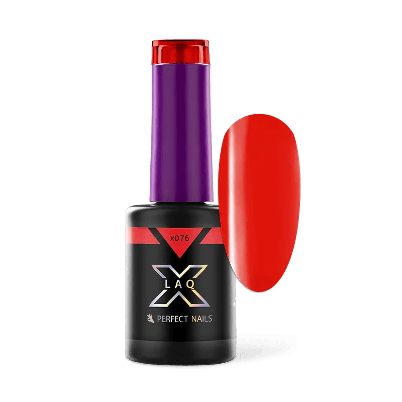 PERFECT NAILS LAQ X gelinis lakas Red Spring X076, 8 ml.