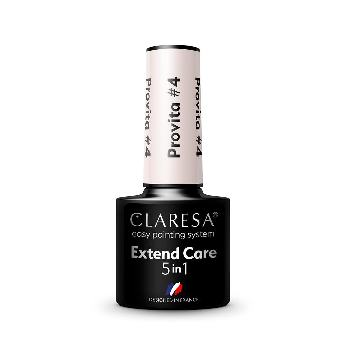 CLARESA hibridinė gelinio lako bazė Extend Care 5 in 1 Provita 4, 5g