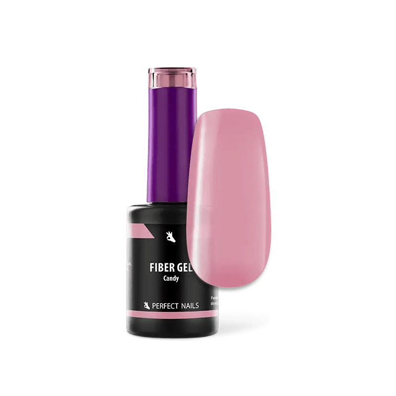 PERFECT NAILS Fiber Gel Vitamin pluoštinė gelio bazė CANDY, 8 ml.