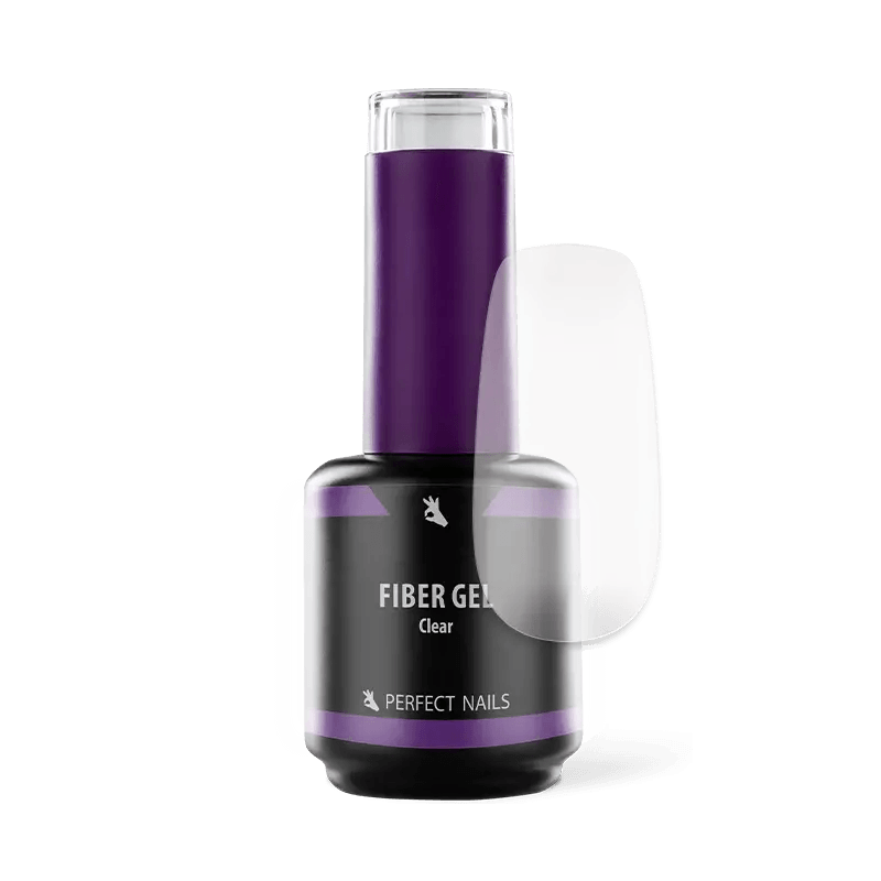 PERFECT NAILS Fiber Gel Vitamin pluoštinė gelio bazė CLEAR, 15 ml.