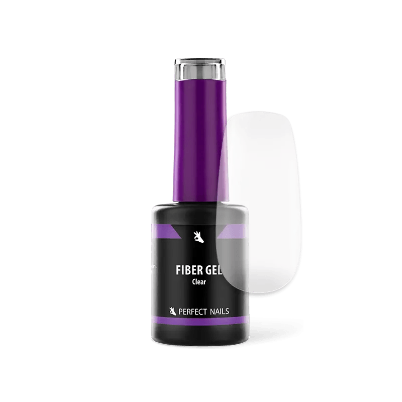 PERFECT NAILS Fiber Gel Vitamin pluoštinė gelio bazė CLEAR, 8 ml.