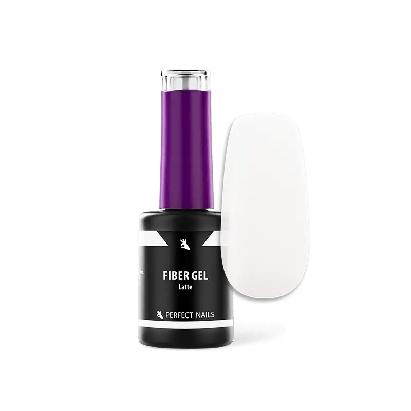 PERFECT NAILS Fiber Gel Vitamin pluoštinė gelio bazė LATTE, 8 ml.