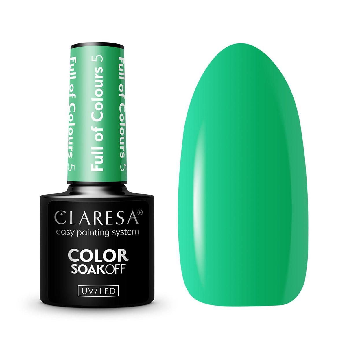 CLARESA hibridinis nagų lakas Full of Colors 5, 5g