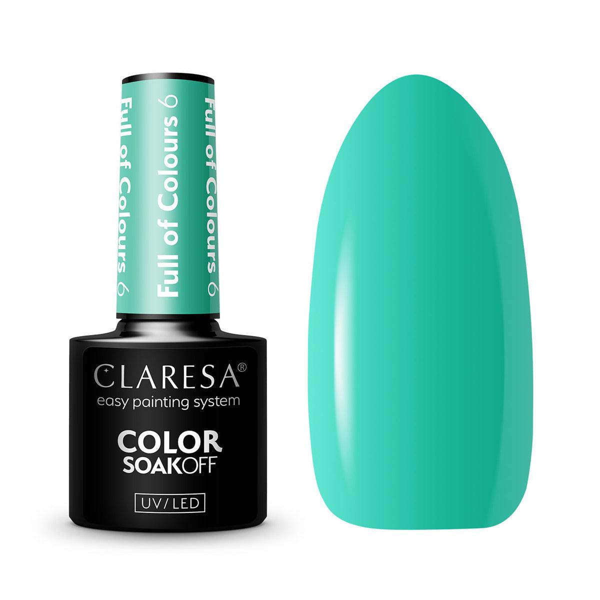 CLARESA hibridinis nagų lakas Full of Colors 6, 5g