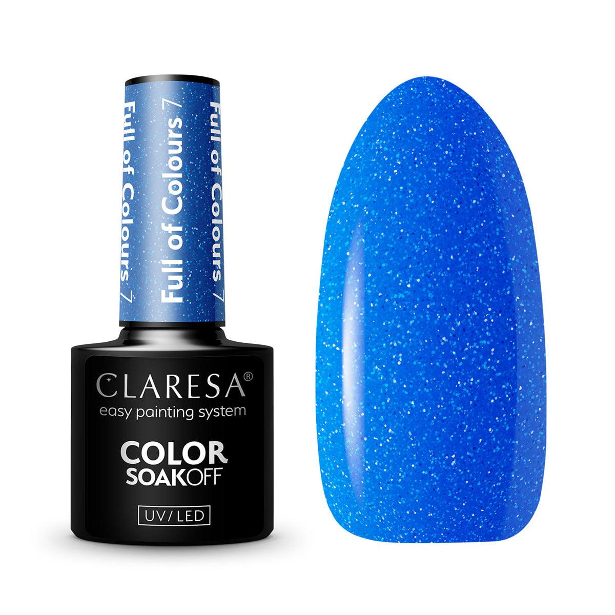 CLARESA hibridinis nagų lakas Full of Colors 7, 5g
