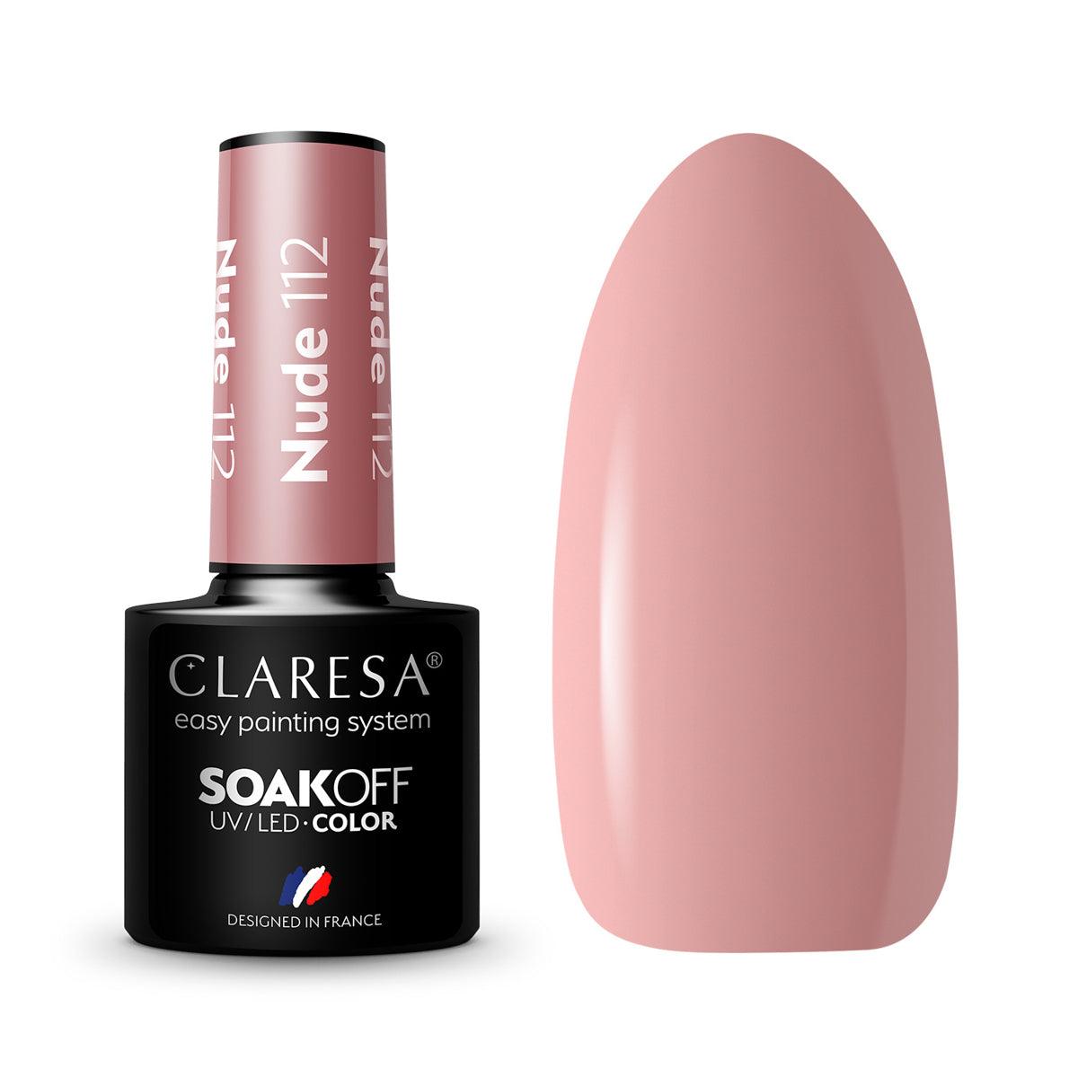 CLARESA hibridinis nagų lakas NUDE 112, 5g