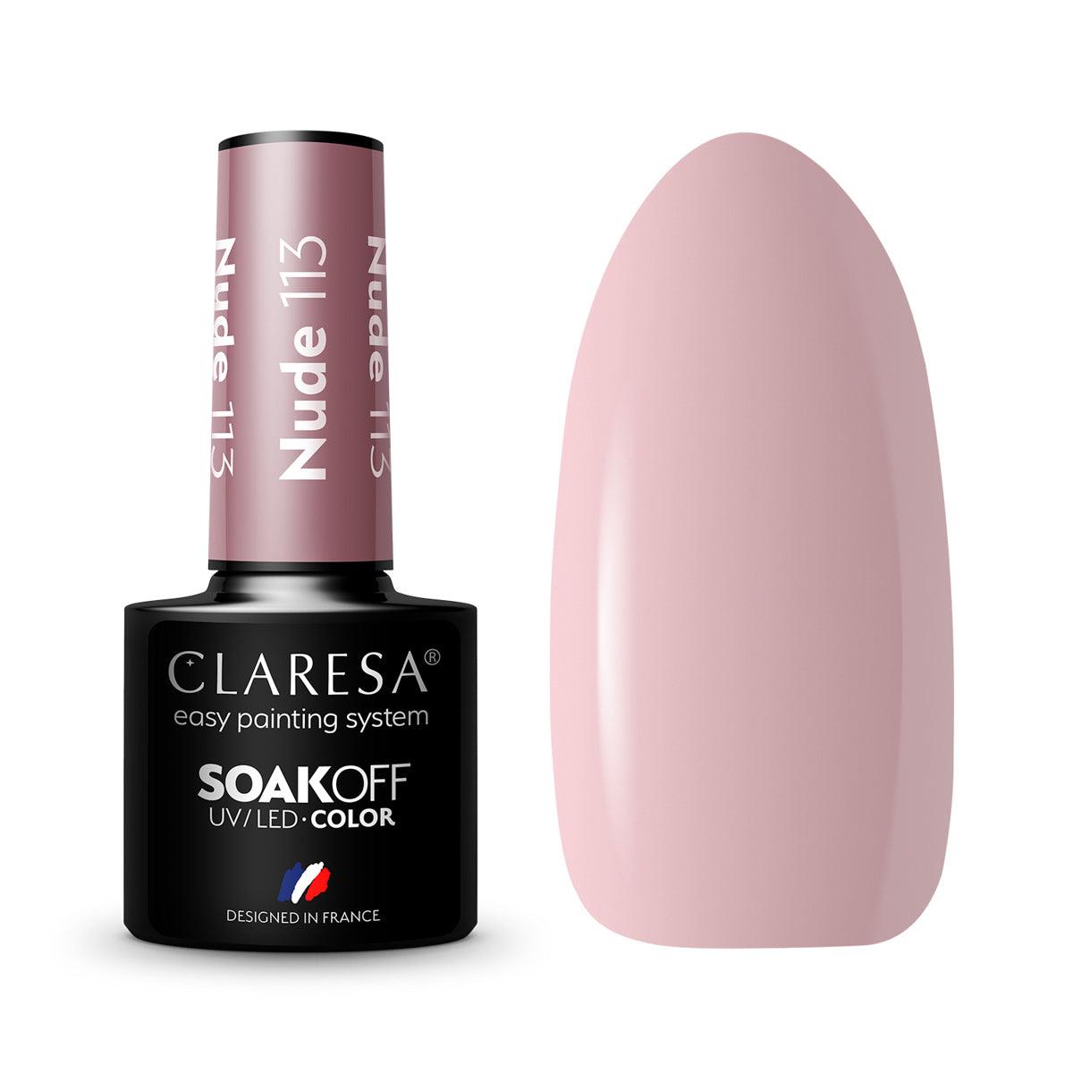 CLARESA hibridinis nagų lakas NUDE 113, 5g