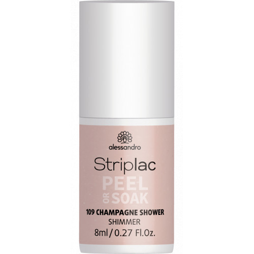 Alessandro Striplac Peel Or Soak Nagų lakas, 109 Champagne Shower - Shimmer